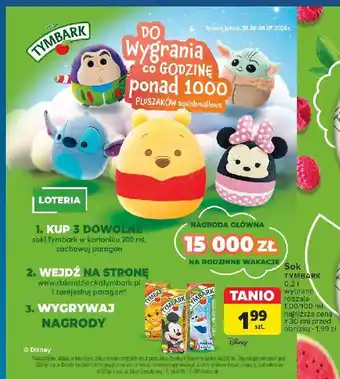 Carrefour Sok multiwitaina Tymbark Kartonik oferta