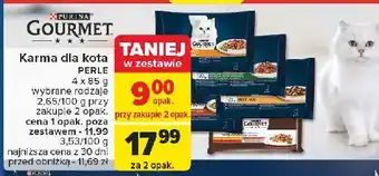 Carrefour Karma dla kota mięsny duet Purina Gourmet Perle oferta