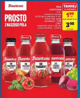 Carrefour Sok pomidorowy pikantny Dawtona oferta