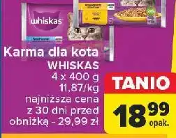 Carrefour Karma dla kota z kurczakiem Whiskas oferta