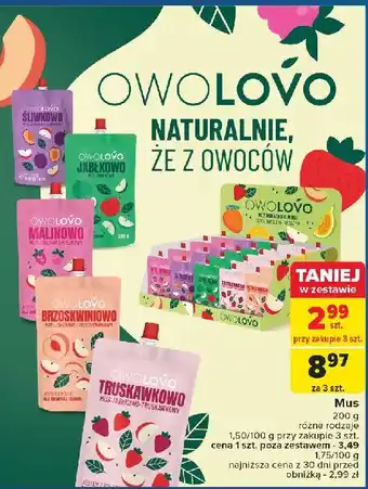 Carrefour Mus brzoskwiniowo Owolovo oferta