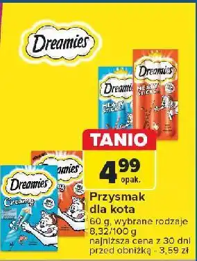 Carrefour Przysmak dla kota z kurczakiem Dreamies Creamy oferta