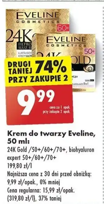 Biedronka Krem do twarzy Eveline, 50 ml oferta