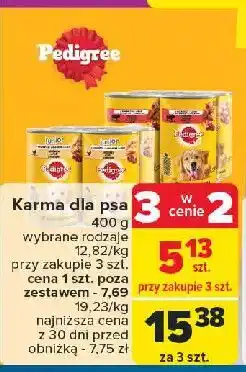 Carrefour Karma dla psa z wołowiną w galaretce Pedigree oferta