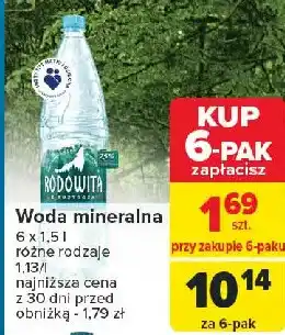 Carrefour Woda niegazowana Rodowita Z Roztocza oferta