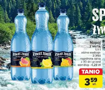 Carrefour Woda mocny gaz mango i limonka Żywiec Zdrój Z Nutą oferta
