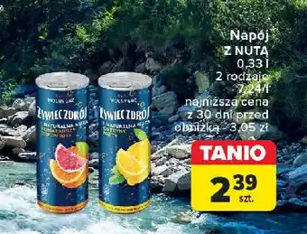 Carrefour Woda mocny gaz cytryna mięta Żywiec Zdrój oferta