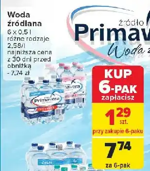 Carrefour Woda gazowana Primavera oferta