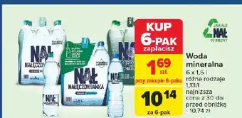 Carrefour Woda gazowana Nałęczowianka oferta