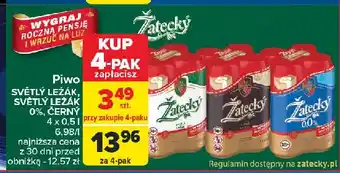 Carrefour Piwo Zatecky 0% oferta