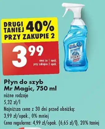 Biedronka Płyn do szyb Mr Magic, 750 ml oferta