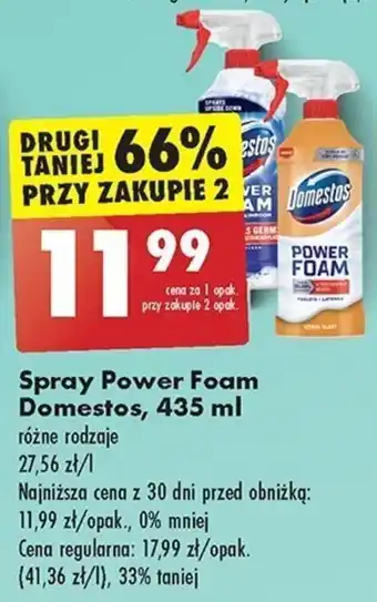 Biedronka Spray Power Foam Domestos, 435 ml oferta