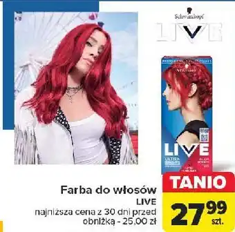 Carrefour Farba do włosów 092 Schwarzkopf Live Ultra Brights oferta