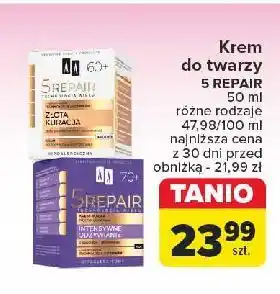 Carrefour Dzienno-nocny krem intensywnie regenerujący 70+ intensywne odżywianie Aa Technologia Wieku 5Repair oferta