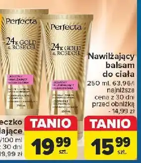 Carrefour Balsam nawilżający do ciała Perfecta 24K Gold & Rose Oil oferta