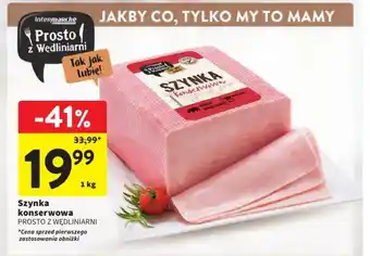 Intermarche Szynka konserwowa PROSTO Z WĘDLINIARNI 1 kg oferta