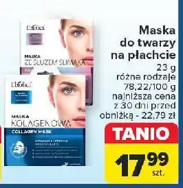Carrefour Maska kolagenowa L'biotica oferta