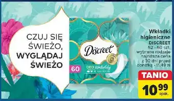 Carrefour Wkładki deo waterlilly Discreet oferta
