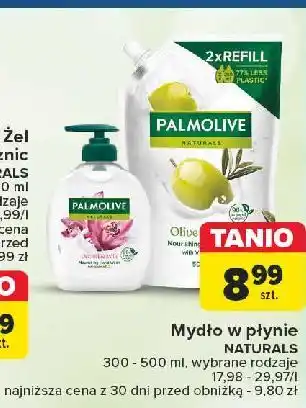 Carrefour Mydło w płynie mleczko oliwkowe - zapas Palmolive Naturals oferta