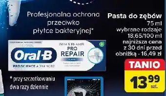 Carrefour Pasta do zębow Oral-B Gum & Enamel Pro-Repair oferta