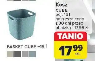 Carrefour Kosz softex cube 15 l Curver oferta