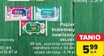 Carrefour Papier nawilżany Velvet Junior oferta