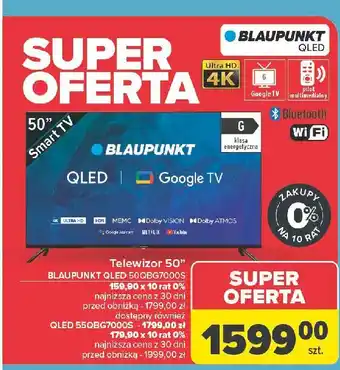Carrefour Telewizor 55'' 55qbg7000s Blaupunkt oferta