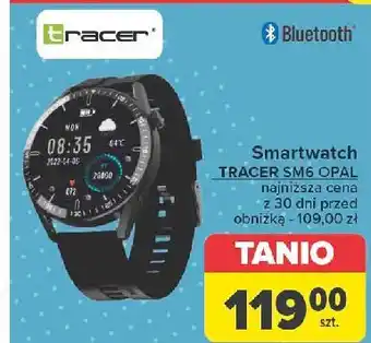 Carrefour Smartwatch sm6 czarny Tracer oferta