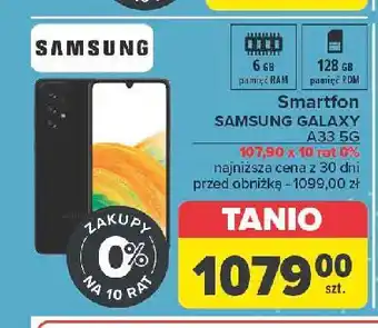 Carrefour Smartfon a33 Samsung Galaxy oferta