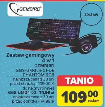 Carrefour Zestaw gamingowy 4w1 ggs-umg4-02 Gembird oferta