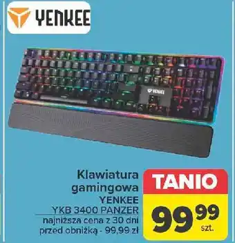 Carrefour Klawiatura dla graczy panzer ykb3400 Yenkee oferta