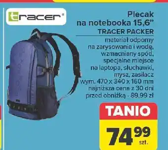 Carrefour Plecak na laptopa 15.6 Tracer oferta