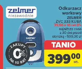 Carrefour Odkurzacz kuba zvc 333 Zelmer oferta
