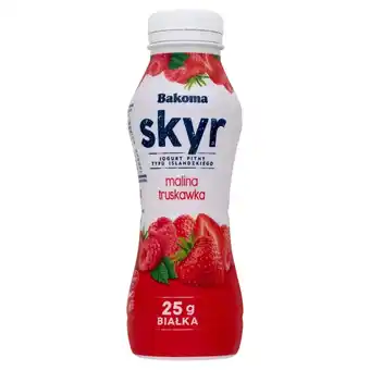Globi Bakoma Jogurt pitny typu islandzkiego skyr malina truskawka 300 g oferta
