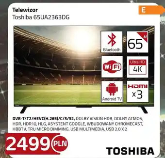 Kakto Telewizor Toshiba oferta