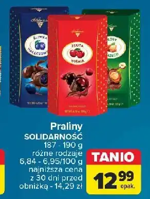 Carrefour Bombonierka w puszce Solidarność złoty orzech oferta