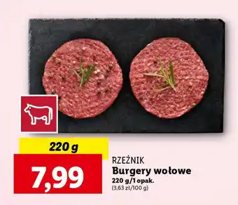 Lidl RZEŹNIK Burgery wołowe 220 g oferta