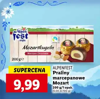 Lidl ALPENFEST Praliny marcepanowe Mozart 200 g oferta