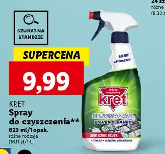 Lidl KRET Spray do czyszczenia 620 ml oferta