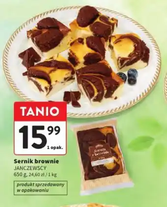 Intermarche Sernik brownie JANCZEWSCY 650 g oferta