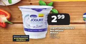 Netto Jogurt śmietankowy bez laktozy Maluta 220 g oferta