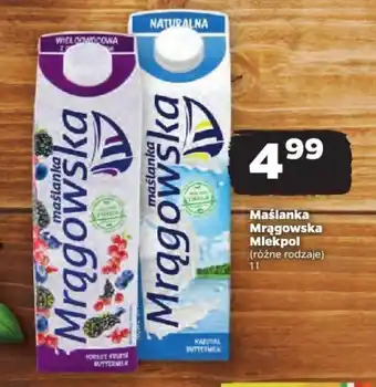 Netto Maślanka Mrągowska Mlekpol 1 l oferta
