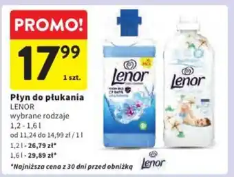 Intermarche Płyn do płukania LENOR 1,2 - 1,6 l oferta