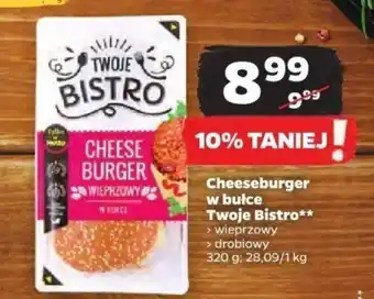 Netto Cheeseburger w bułce Twoje Bistro 320 g oferta