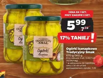 Netto Ogórki kanapkowe Tradycyjny Smak 670 g/360 g oferta