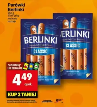 Delikatesy Centrum Parówki Berlinki 250 g oferta