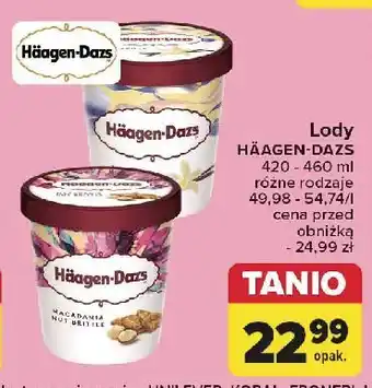 Carrefour Lody vanilla Haagen-Dazs oferta