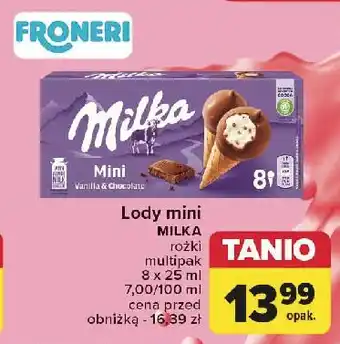 Carrefour Rożek mini Milka oferta