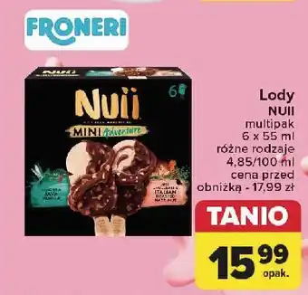 Lody na patyku mini adventure java vanilla + italian roasted hazelnut Nuii
