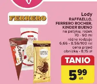 Carrefour Lód kokosowy Raffaello oferta